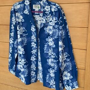 Men’s Hawaiian Shirt-XL- Long Sleeve